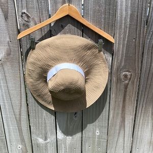 Lauren Ralph Lauren Sun Wide Brim Hat Sz M EUC
